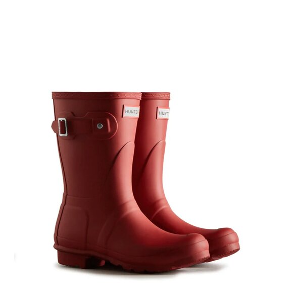 Hunter Women's Original Short Rain Boots in Military Red - Picture 2 of 5